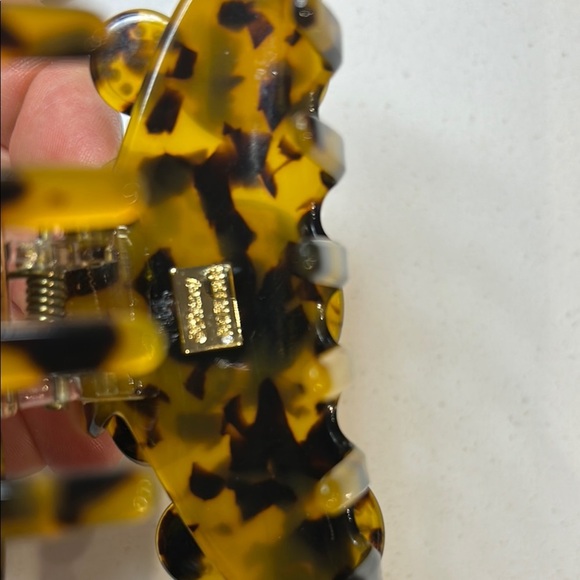 Disney Mickey Hairclip Claw Rhinestoned Ears Tortoiseshell Pattern Baublebar - Picture 5 of 7